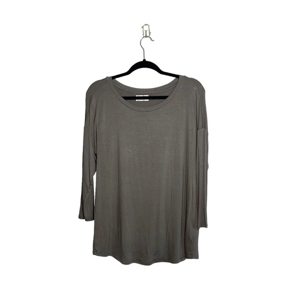 Maurices 24/7 Olive Green 3/4 Sleeve Crew Neck Casual Tee Small Women’s - Picture 1 of 10